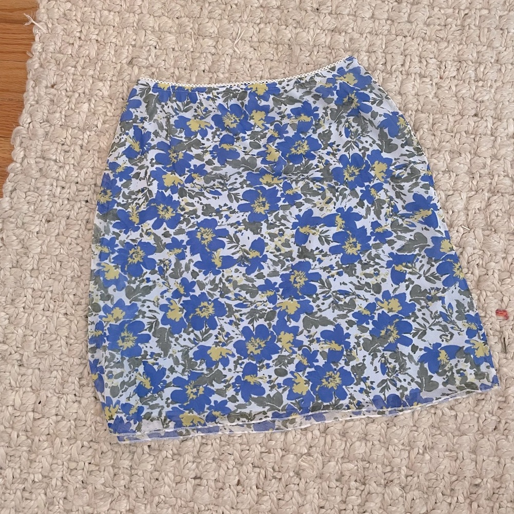 Nasty Gal floral mini skirt 4